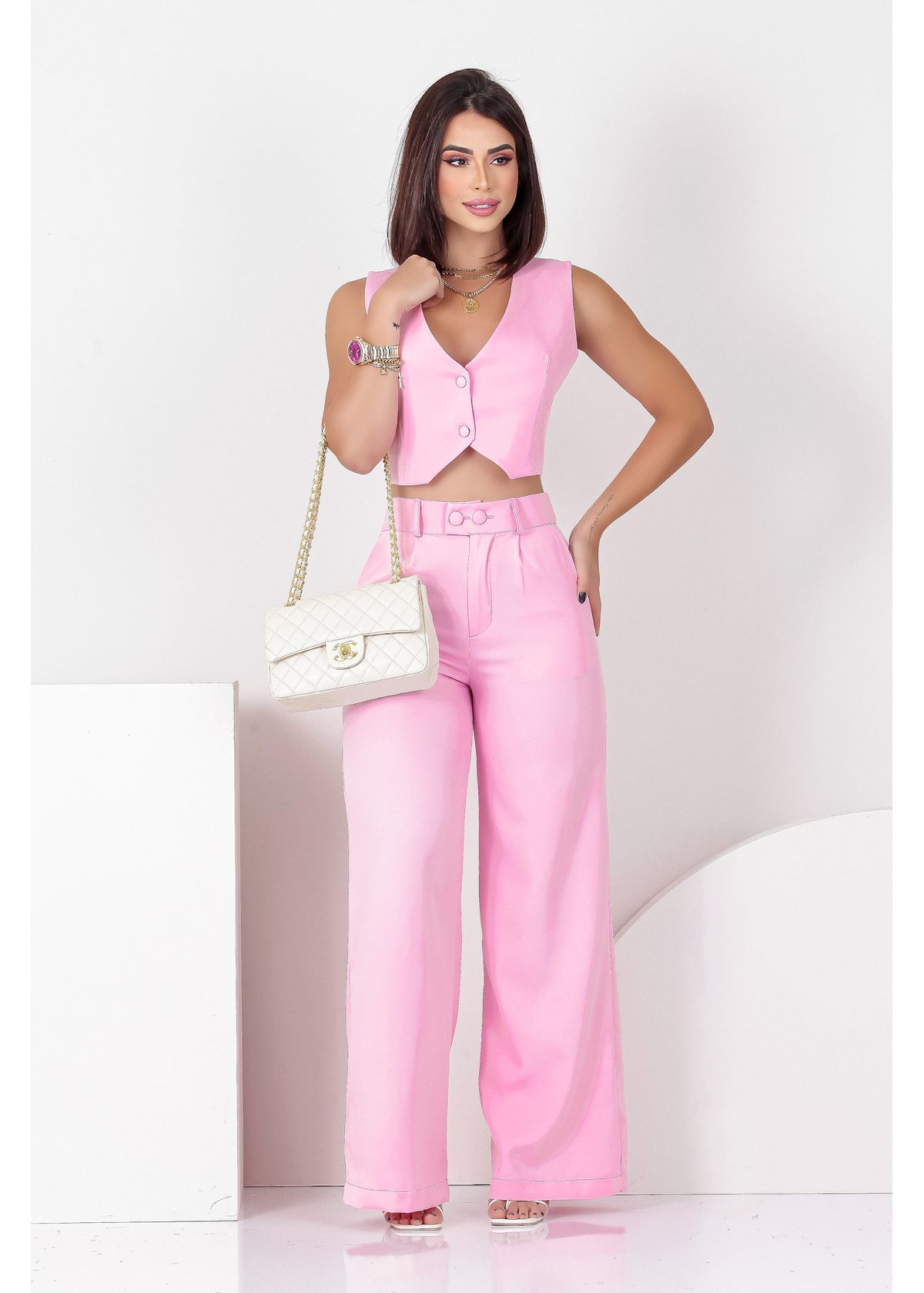 Conjunto Alfaiataria Calça/ Colete - onlauri
