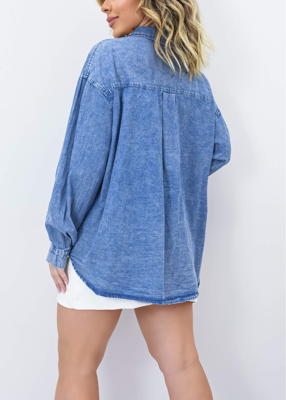 Camisa Jeans Confetti Oversized onlauri