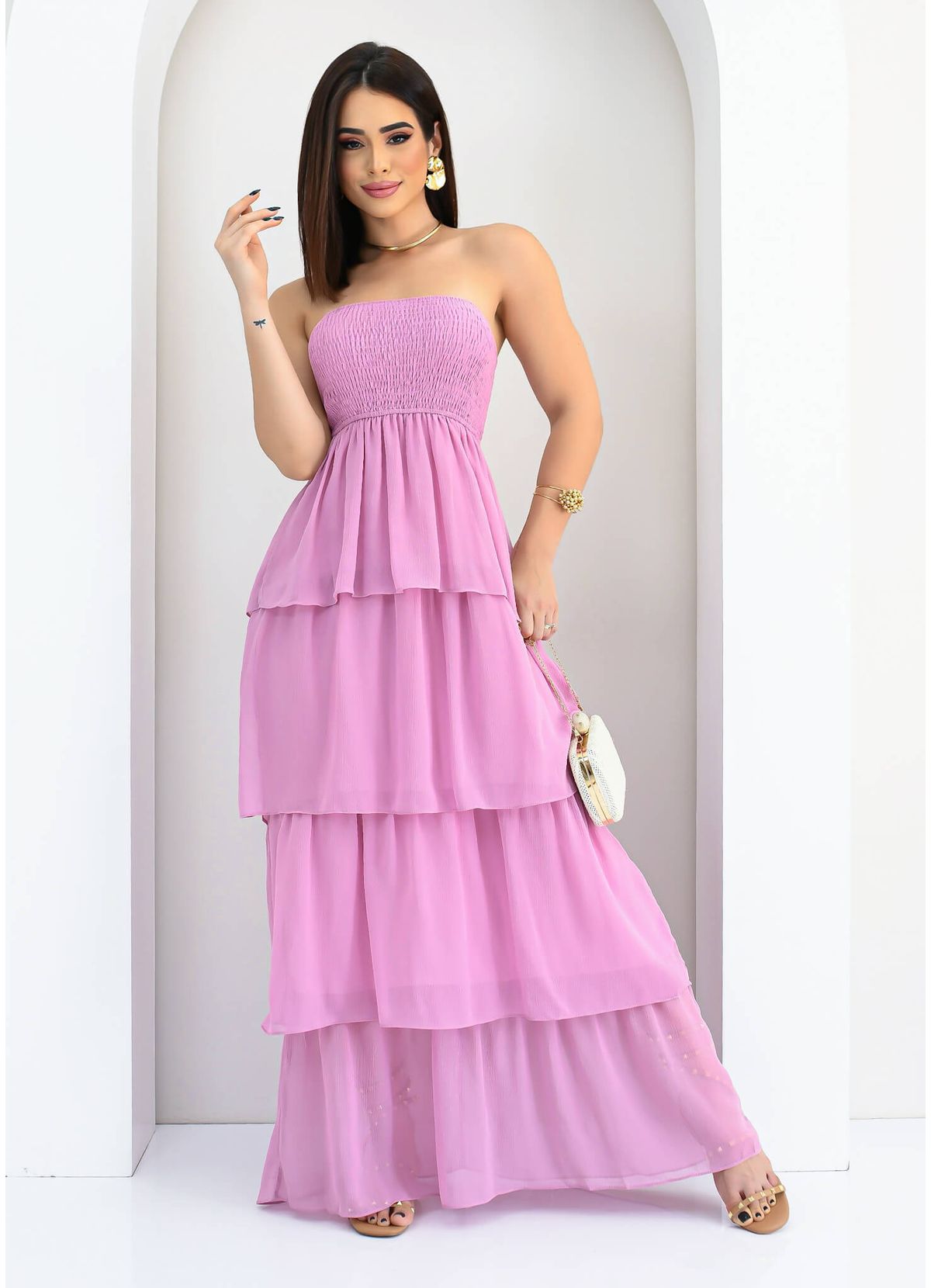 Strapless maxi best sale